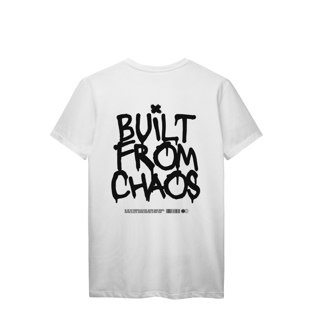 Camiseta Built From Chaos — Freedom Culture