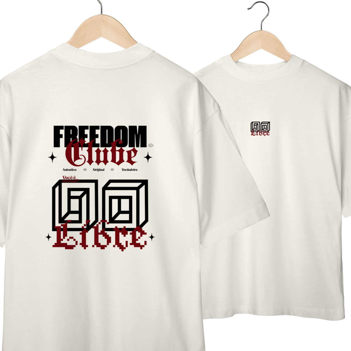 Oversized Unissex Freedom Club Libre
