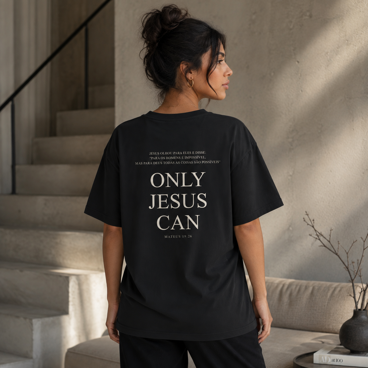 Camiseta Only Jesus Can — Freedom Culture